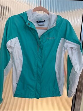 Columbia Teal and Rain Jacket